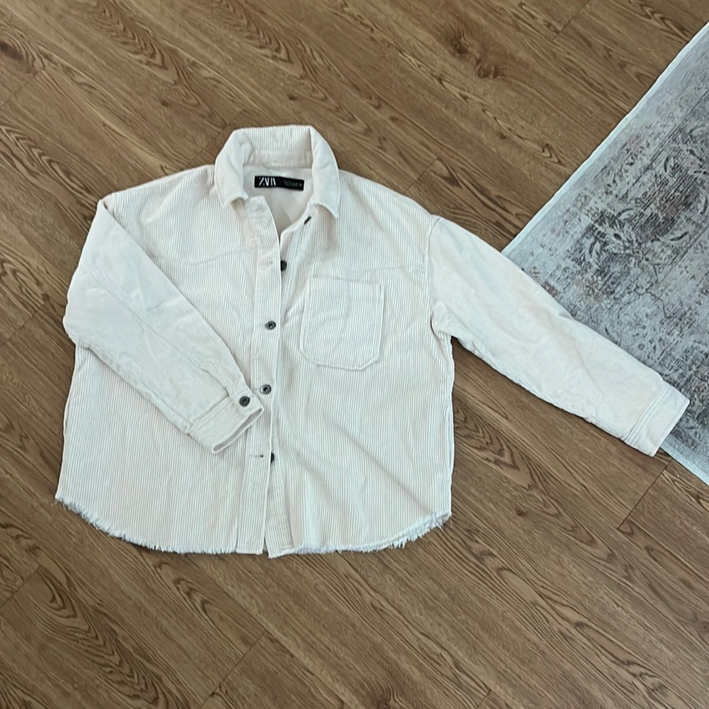 Corduroy shacket